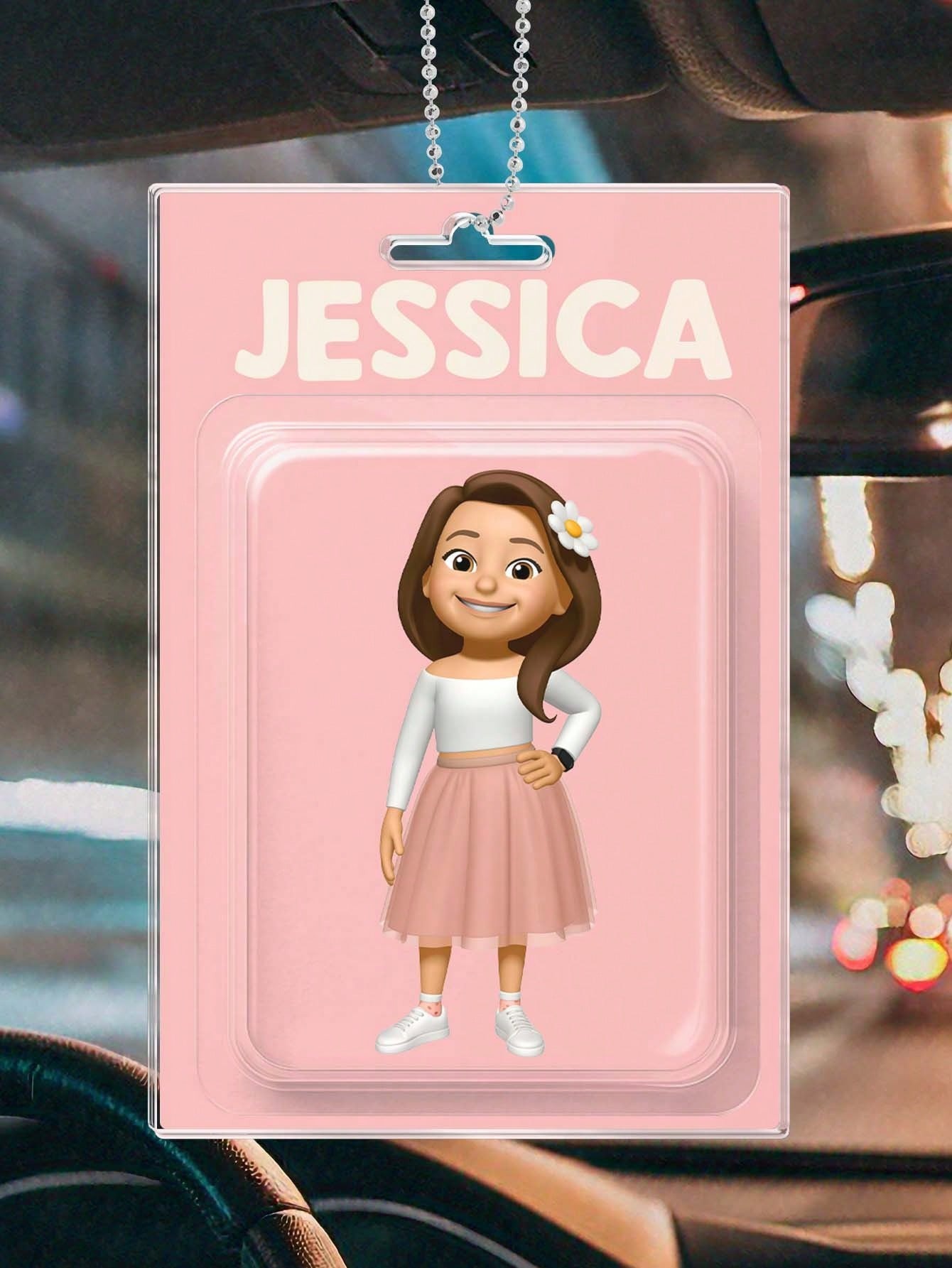 Custom 2D Character Sticker Set Packaging Toy Box Acrylic Keychain